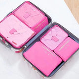6Pcs Travel Organizer Bags Waterproof Packing Clothes Accessories
