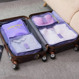 6Pcs Travel Organizer Bags Waterproof Packing Clothes Accessories