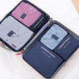 6Pcs Travel Organizer Bags Waterproof Packing Clothes Accessories