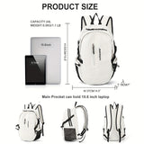 Large Capacity Preppy Backpack College School Daypack Casual Travel Knapsack