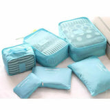 6pcs Waterproof Travel Storage Bag Packing Cube Luggage Organizer Sets