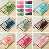 6pcs Waterproof Travel Storage Bag Packing Cube Luggage Organizer Sets
