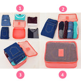 6pcs Travel Organizer Bag Waterproof Packing Organizer Travel Bags