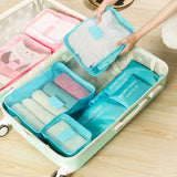 6pcs Travel Organizer Bag Waterproof Packing Organizer Travel Bags