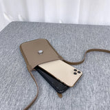 Women Shoulder Bag Mini Crossbody Messenger PU Leather Clutch Wallet Pouch