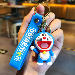 Doraemon Key Bag Couples Car Key Chain Pendant Bag Accessories Key Wallet Toy