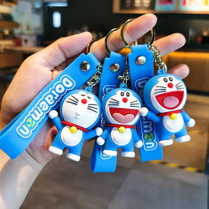 Doraemon Key Bag Couples Car Key Chain Pendant Bag Accessories Key Wallet Toy
