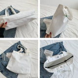 7 Colors Shoulder Bags Women Letter Style Large Capacity Canvas