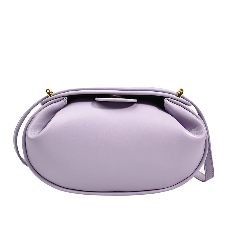 Round Hobo Crossbody Bag Women Shoulder Bag Top Handle Handbag Green Purple
