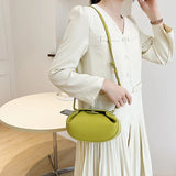 Round Hobo Crossbody Bag Women Shoulder Bag Top Handle Handbag Green Purple