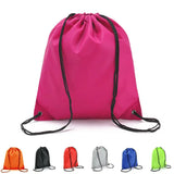 7 Colors Drawstring Bags Sports Waterproof Backpack Gray Fluorescent Green