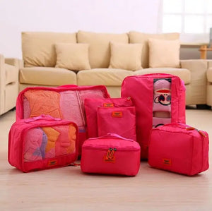 7PCS Mesh Pouch Waterproof Bag in Bag Portable Travel Organizers