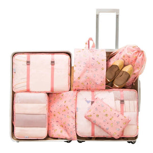 7PCS/Set Luggage Packing Travel Organizer Clothes Storage Waterproof Bags