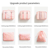7PCS/Set Luggage Packing Travel Organizer Clothes Storage Waterproof Bags