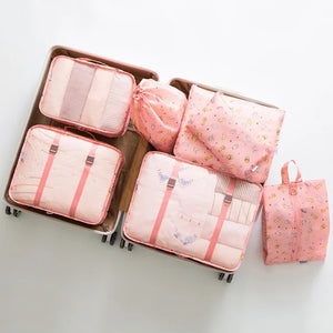 7PCS/Set Luggage Packing Travel Organizer Clothes Storage Waterproof Bags