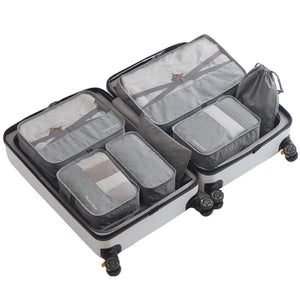 7Pcs Travel Bag High Mesh Bag Clothing classification Luggage cube Box
