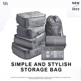 7Pcs Set Blanket Quilt Closet Box Bags Foldable Storage Case Washable Zipper