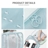 7Pcs Set Blanket Quilt Closet Box Bags Foldable Storage Case Washable Zipper