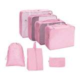 7Pcs Waterproof Travel Storage Packing Organizers Lightweight