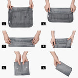 7Pcs Travel Clothes Classification Storage Bag Packing Cube Organizer Pouch