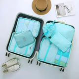 7Pcs Travel Clothes Classification Storage Bag Packing Cube Organizer Pouch