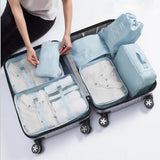 7Pcs Travel Clothes Classification Storage Bag Packing Cube Organizer Pouch