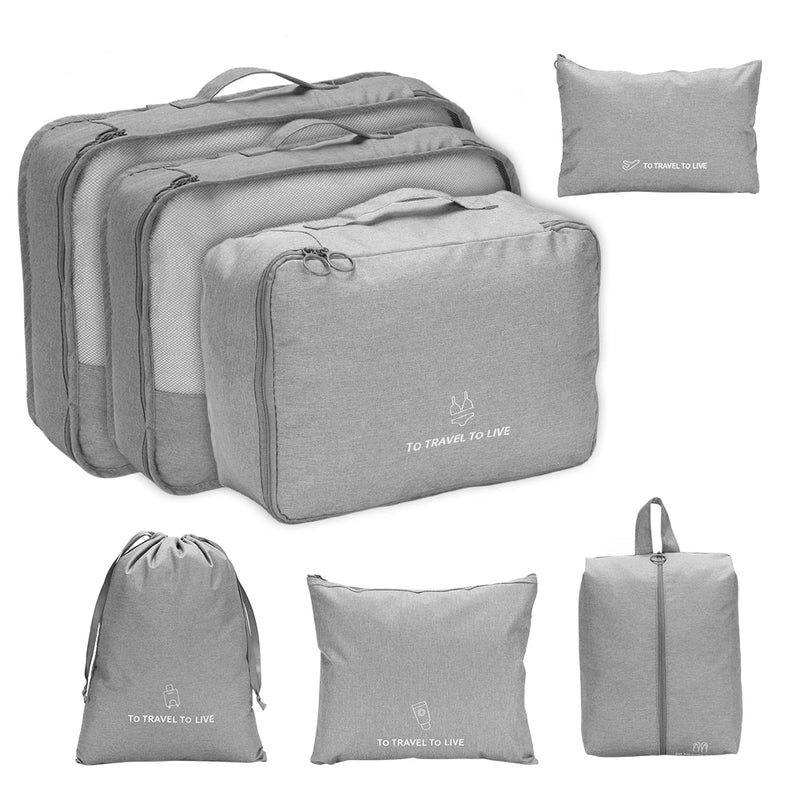 7pcs Clothes Storage Bags Multifunctional Waterproof Toiletry Stor