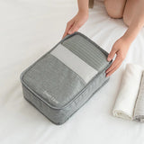 7pcs Travel Bags Waterproof Packing Cube Clothes Shoes Organizer