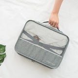 7pcs Travel Bags Waterproof Packing Cube Clothes Shoes Organizer