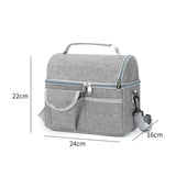 8.4L Waterproof Kids Storage Bag Insulated Thermal Lunch Box Cooler