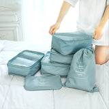 8/7Pcs/Set Travel Packing Cube Storage Bags Waterproof Clothes Kit