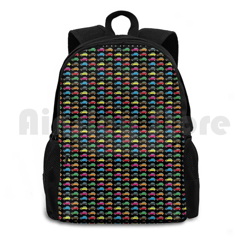 Citroen 2Cv Outdoor Hiking Backpack Vintage Cars