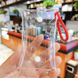 8 Colors Transparent PVC Key Wallet Case Chain Ring Pouch Car Keychain