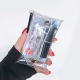 8 Colors Transparent PVC Key Wallet Case Chain Ring Pouch Car Keychain