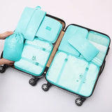 8-Piece Travel Storage Packing Cube Bag Organizer High Capacity Luggage 