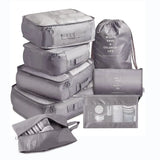 8-Piece Travel Storage Packing Cube Bag Organizer High Capacity Luggage 