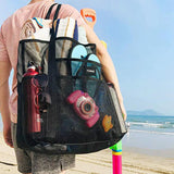 Large Beach Bag Mesh Durable Waterproof Tote Beach Towel Bag