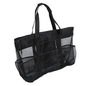 Large Beach Bag Mesh Durable Waterproof Tote Beach Towel Bag