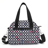 Nylon Flower Shoulder Bag - Small CrossBody Tote Bag - 8 Colors