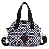 Nylon Flower Shoulder Bag - Small CrossBody Tote Bag - 8 Colors