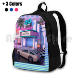 80s Cinema Hiking Backpack Waterproof Camping Travel
