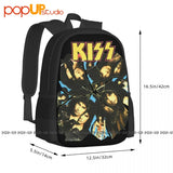 80S Kiss Tour Concert Kiss Backpack Large Capacity Bookbag