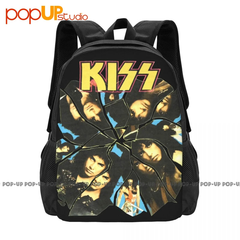 80S Kiss Tour Concert Kiss Backpack Large Capacity Bookbag