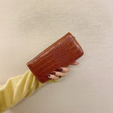 Colorful PU Wallet Casual Zipper Handbag Lady Girl Birthday Gift