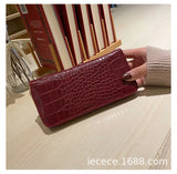 Colorful PU Wallet Casual Zipper Handbag Lady Girl Birthday Gift