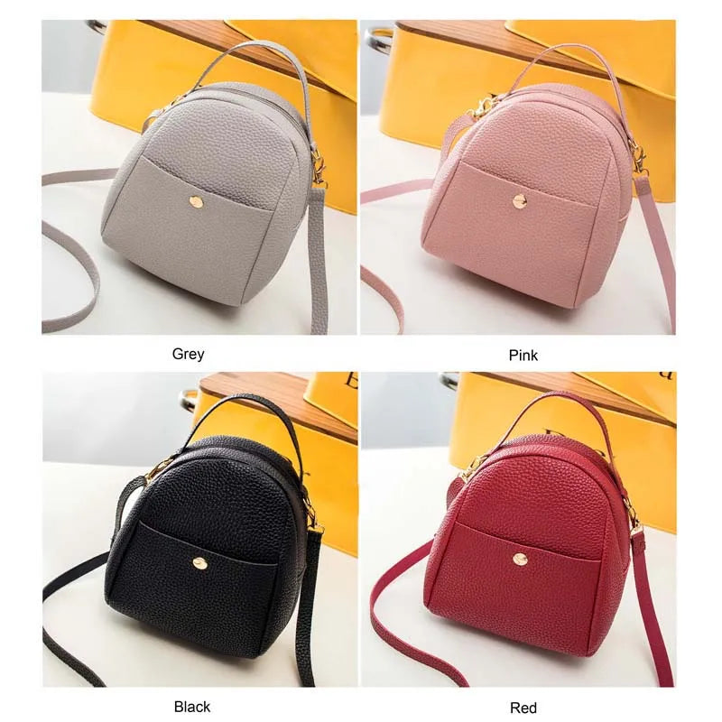 8PCS Small Women Backpack Mini Shoulder Bag Female Back Pack for Ladies Girls