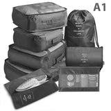 8PCS Travel Packing Storage Cases Luggage Organizer Tidy Pouch
