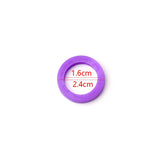 8Pcs Silicone Key Cap Covers Topper Elastic Keyring Key Case Bag Organizer