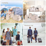 8Pcs Travel Clothes Classification Storage Bag Packing Cube Shoe Underwear Toile