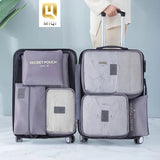 8PC Travel Bags Clothes Shoe Underwear Organizer Luggage Packing Cube
